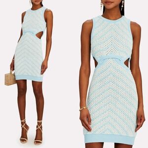For Love and Lemons Corina‎ Cut Out Mini Dress Blue (Flawed)